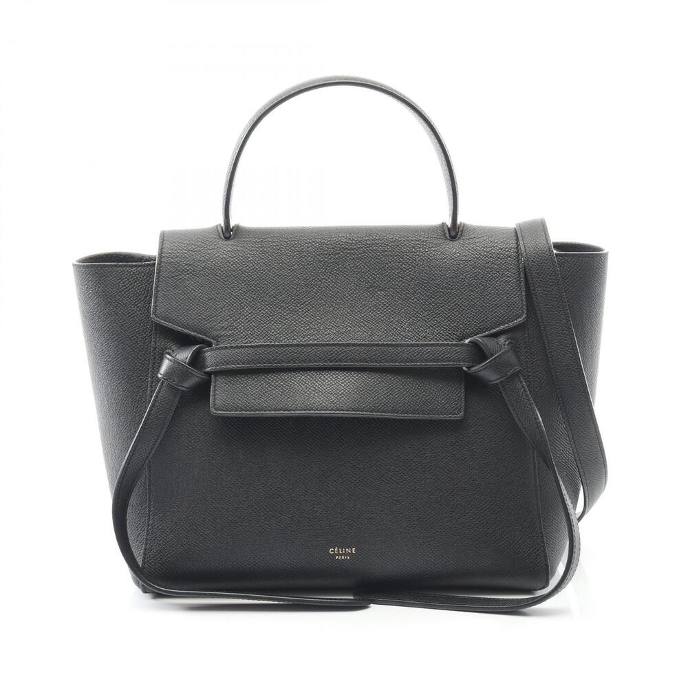 Celine BELT BAG Handbag Leather Black